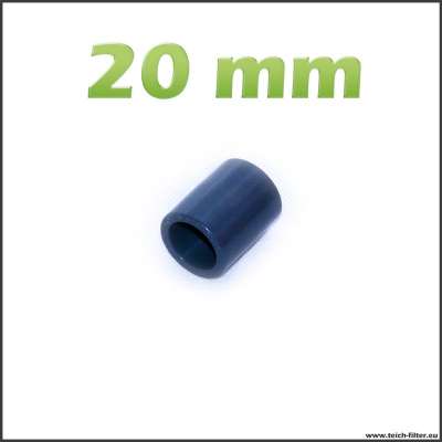 Muffe aus PVC mit 20 mm Innendurchmesser