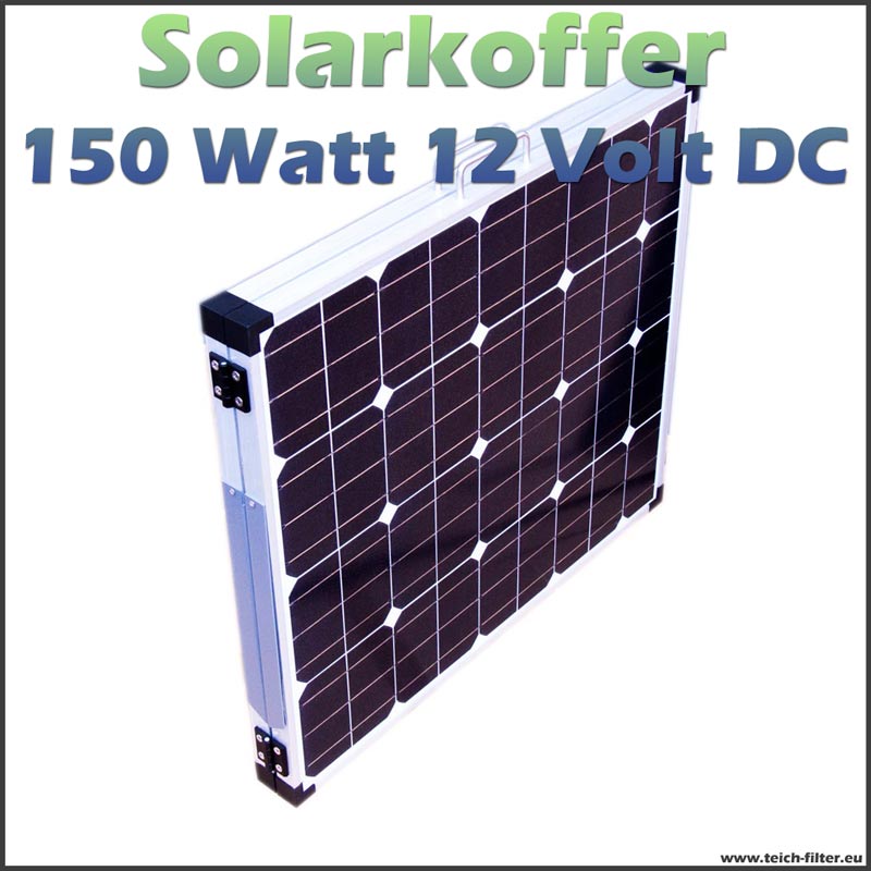 150W Solarkoffer 12V Solarmodul faltbar für Wohnmobil ...