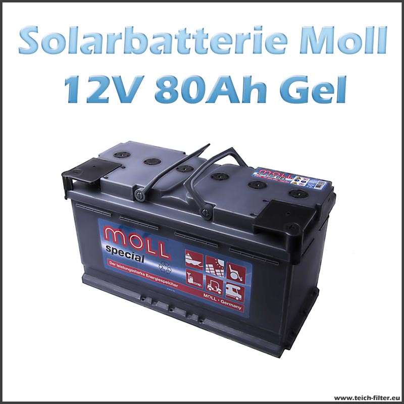 80-90Ah Solarbatterie 12V Gel