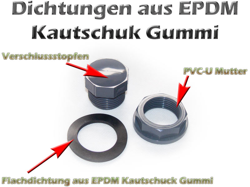 Dichtung EPDM Gummi 100 x 75 x 4 mm rund flach für Anschluss