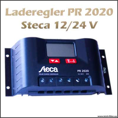 Steca PR2020 Solar Laderegler 12/24V 20/20A mit LCD Anzeige - Steca/Uhlmann  - Maurer Elektromaschinen GmbH