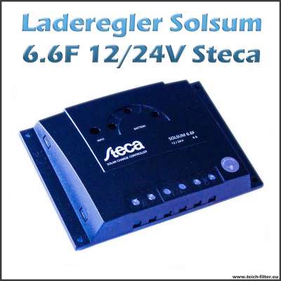 Steca Solar Laderegler Solsum 6.6F 12V-24V 6A für Inselanlagen im Wohnmobil